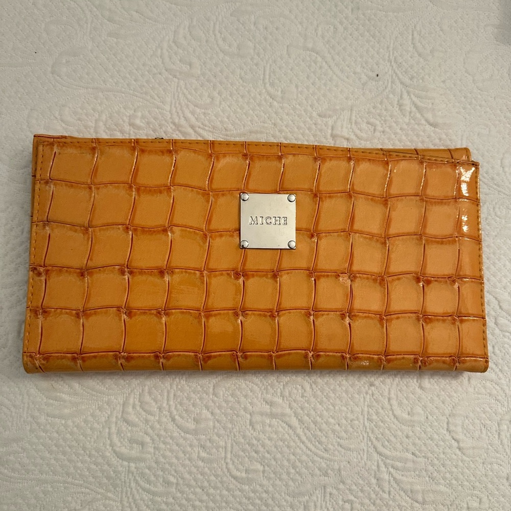 Miche Orange Crocodile Embossed Purse Cover